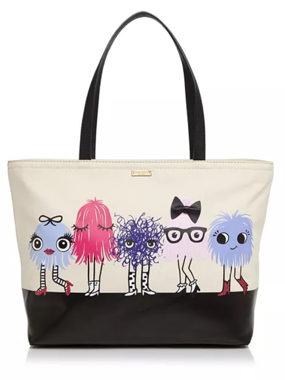 Kate Spade Imagination Monsters Party Francis Tote whimsical collectible - EUC